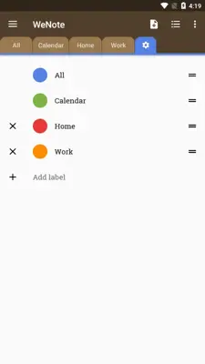 WeNote android App screenshot 1